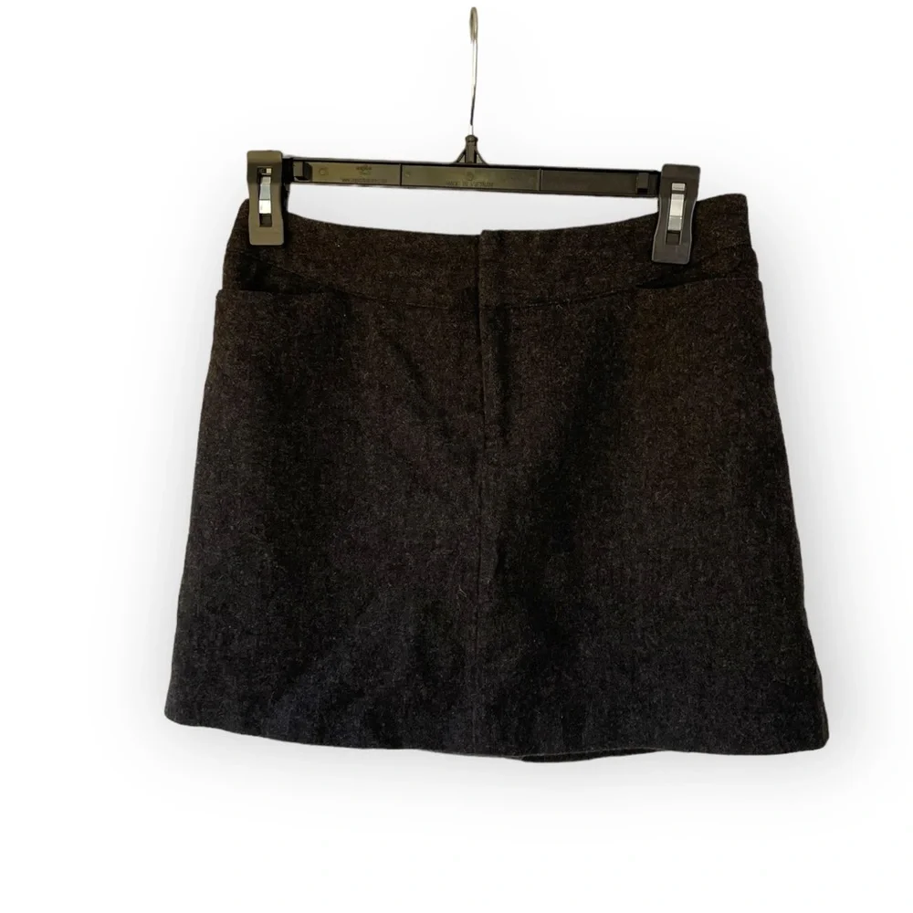 American Eagle Outfitters wool-blend dark grey skirt